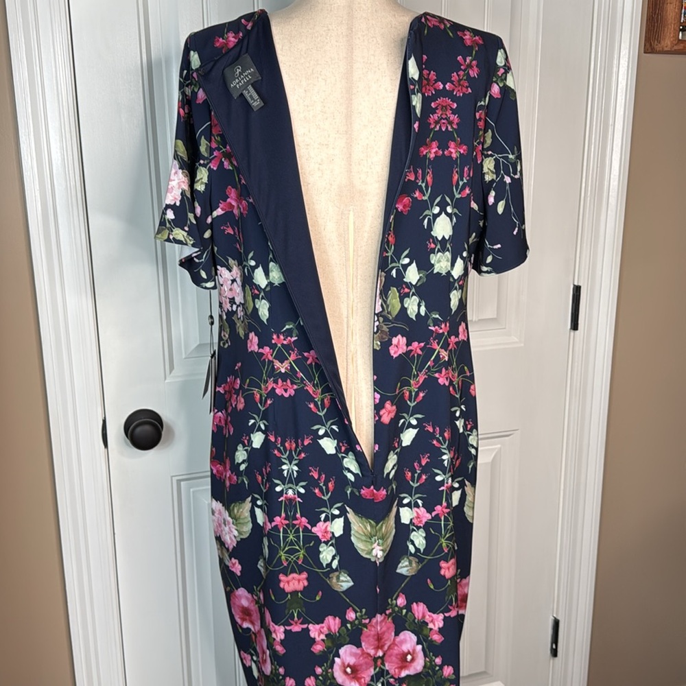 Adrianna Papell - Short Sleeve Knee Length Casual Dress Sz 16W - Picture 9 of 12